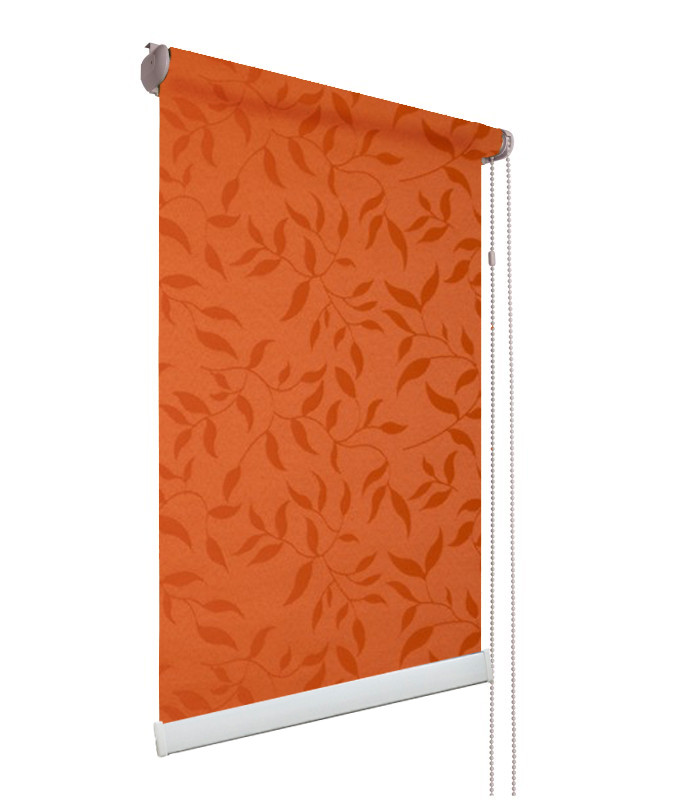 Рулонные шторы ткань НАТУРА 2259 оранжевый цвет - фото 1 - id-p512567526
