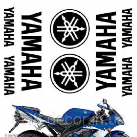 Вінілова наклейка на мот " Yamaha " 32х25 см