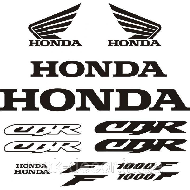 Виниловая наклейка - honda 1000 F набор 27х30 см