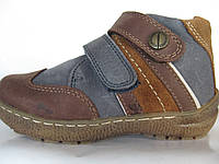 Осенние кожаные ботинки для мальчика Biomecanics 111172 сине-коричневые 24-30 26, синий, коричневый, Нубук
