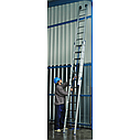 Драбина 2-секційна ELKOP VHR PL 2*18 (2х18 ст., 4.77-8.41 м, на канатній тязі), фото 5