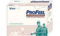 Перчатки хирургические ортопедичесские стерильные, неопудренные PROFEEL Extra Protection р.8,0