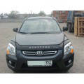 Дефлектор капота, мухобойка KIA Sportage с 2004-2009 г.в. (длинный) VIP