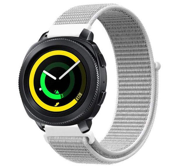 Нейлоновий ремінець Primo для годин Samsung Sport Gear SM-R600 - White