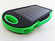 Портативне зарядне Power Bank Solar 50000 mAh на сонячній батареї, зелений , фото 8