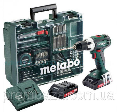 Акумуляторний шурупокрут Metabo BS 18 LT Mobile Workshop, фото 1