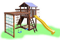 Детский игровой комплекс с рукоходом и качелями Babygrai-3
