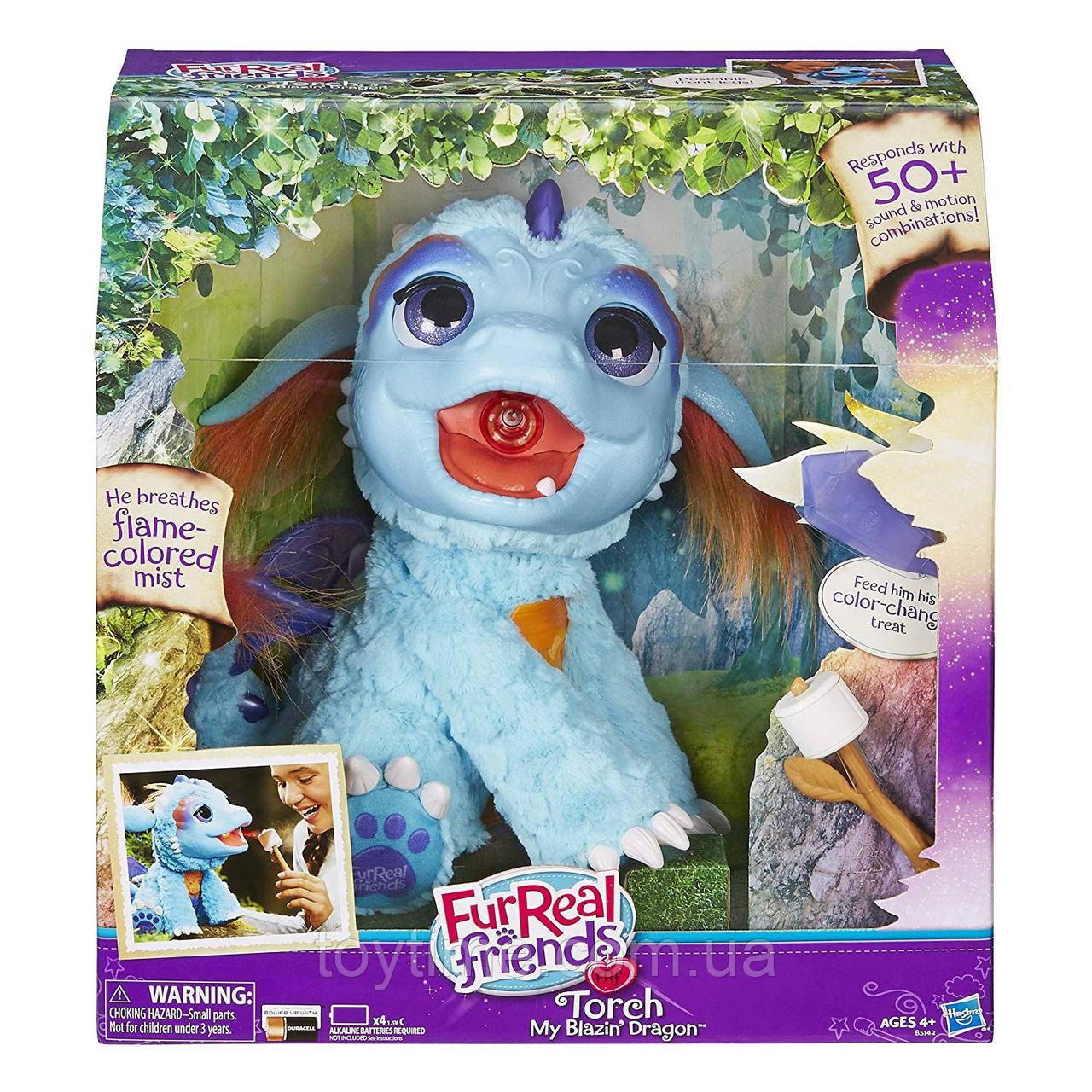 FurReal Friends Вогнедишний дракон, Дракоша Торч/ Hasbro FurReal Friends Torch My Blazin' Dragon