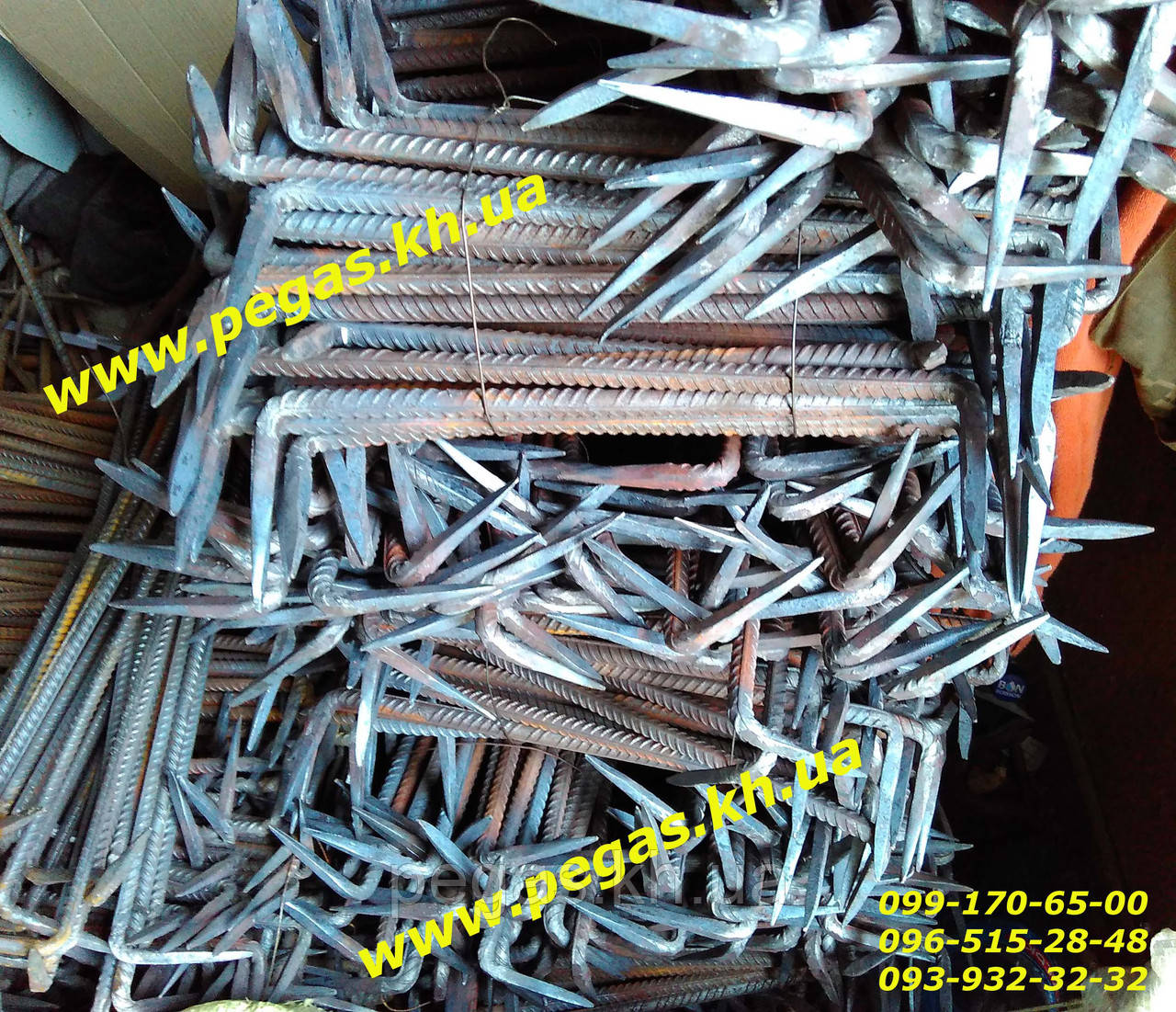 Скоба 250х10 мм будівельна для дерева, колод, фото 1