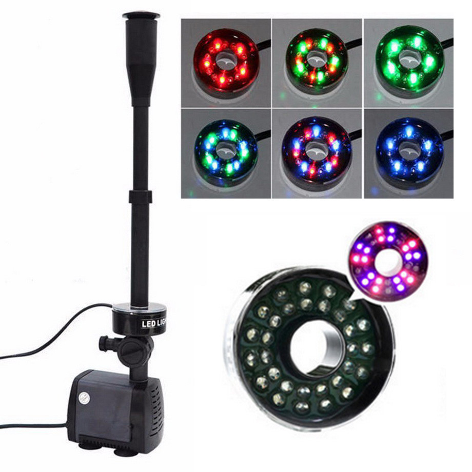 Підсвітка різнобарвна з фонтаном AquaFall LED-10000FP 6500l/h 100W, фото 1