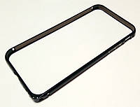 Чехол бампер для iPhone 6 / 6s металлический черный