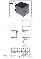Корпус пластиковий для електроніки КМ-16 ABS