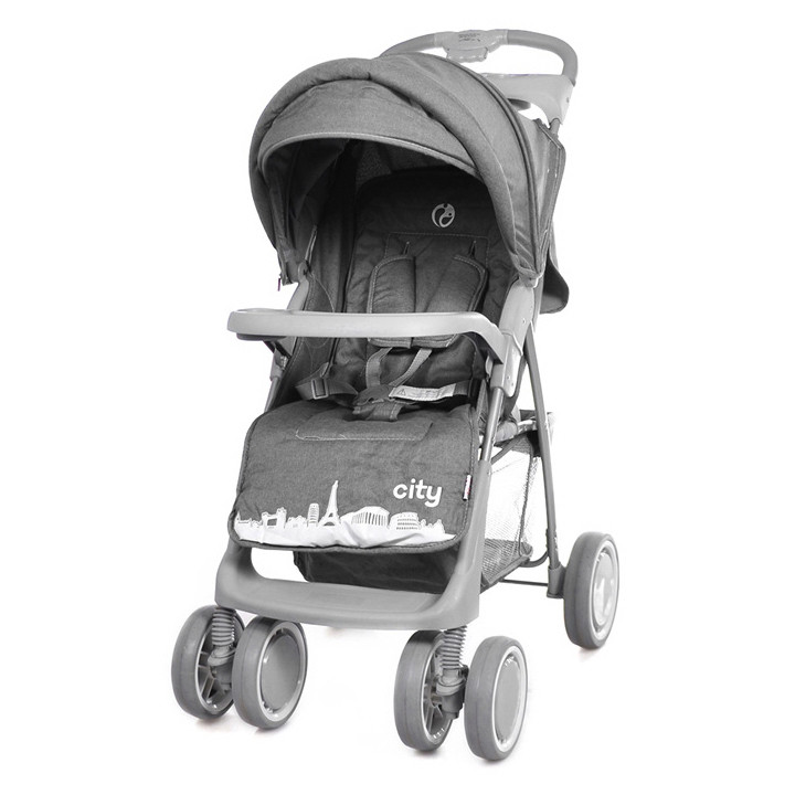 Коляска прогулянкова City, «Babycare» (BC-5201), колір Grey (сірий у льоні)