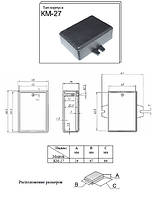 Корпус пластиковий для електроніки КМ-27 ABS