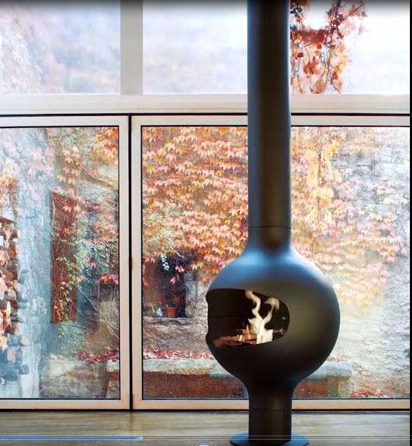 Газовий обігрівач FOCUS BATHYSCAFOCUS S/PIED центральний камін