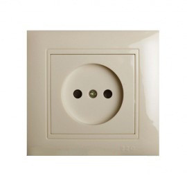 Розетка зі шторками Крем ТМ 220