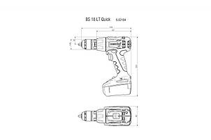 Акумуляторний шурупокрут Metabo BS 18 LT Quick Set, фото 3