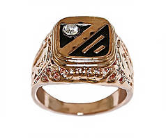 Друкування фірми Ailina. Булат. Напилення: позолота з кр.від. Камені: білий циркон.Є з 20 по 23 р. 12 шт. в уп.