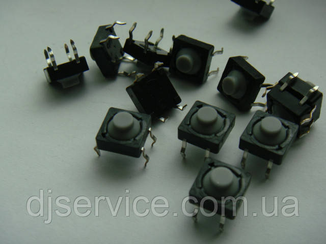 Микрокнопка тактова 8x8mm (гумовий штовхач) ALPS 5мм для грувбокса Roland, пультів, dj контролерів