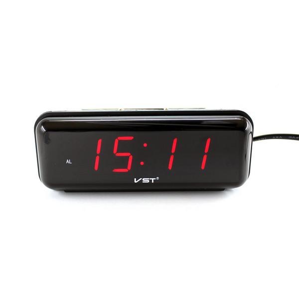 Настільні Лед годинник VST 738 з Червоним підсвічуванням, електронний годинник з будильником | настольные часы