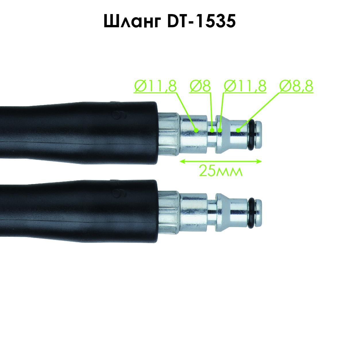 Очиститель высокого давления 1400Вт, 5.5 л/мин, 80-110бар INTERTOOL DT-1503 - фото 4 - id-p738675985