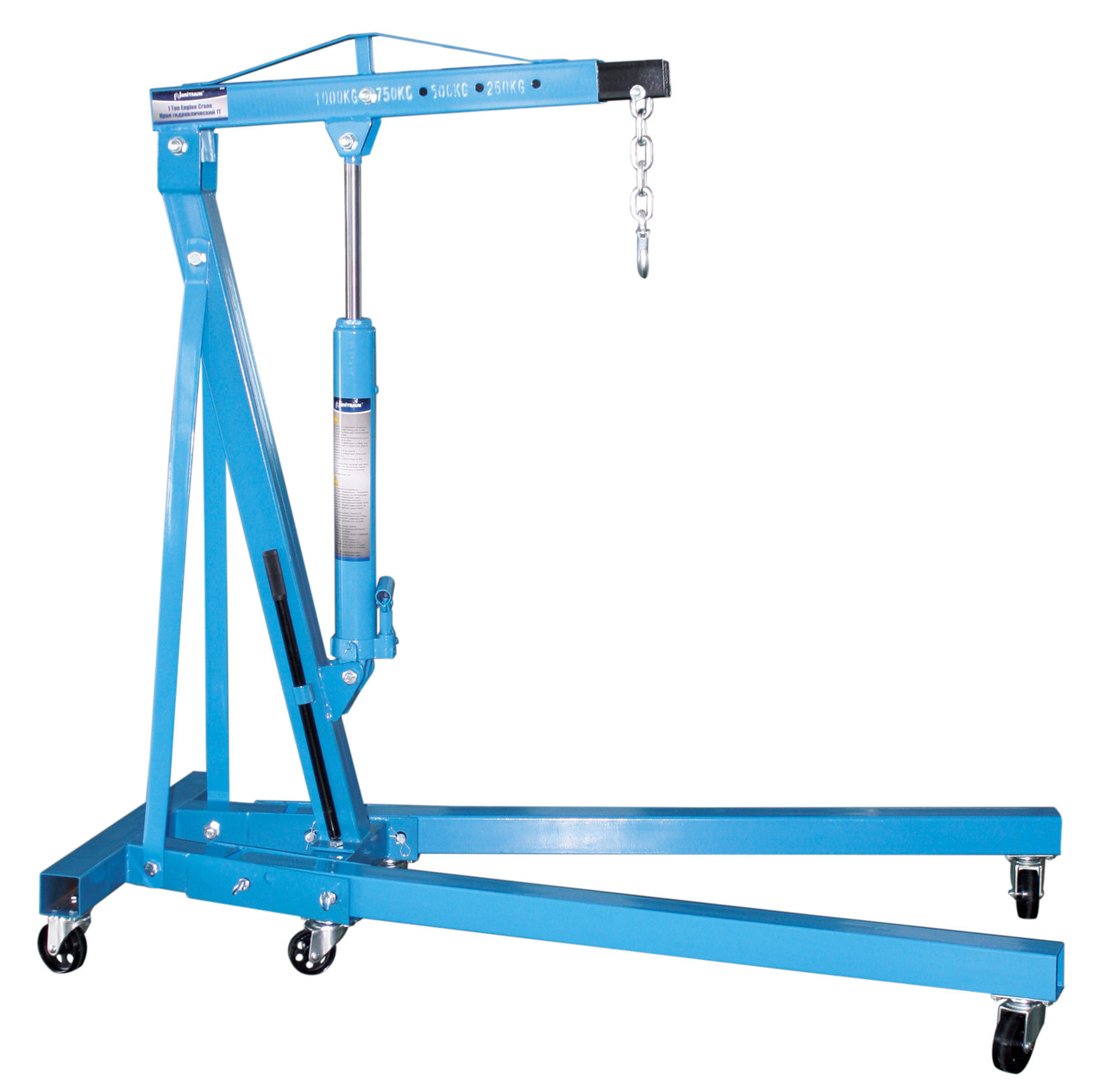 Підлоговий гідравлічний кран для зняття двигуна 1т Unitraum UN31002, фото 1