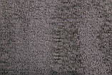 Шикарний тонкий велюровий однотонний темно-сірий килим, фото 2