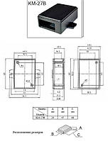 Корпус пластиковий для електроніки КМ-27B ABS