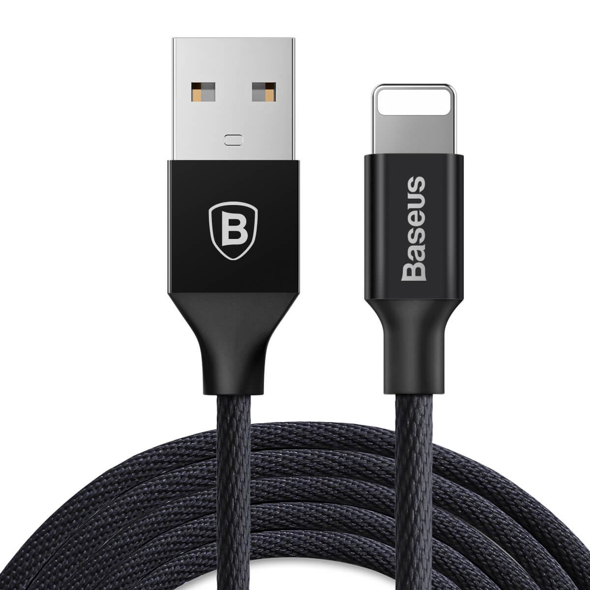 USB кабель Lightning Baseus Yiven 2A, 1.2 m black