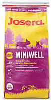 Сухий корм Josera Miniwell для собак дрібних порід гіпоалергенний, качка і індичка 15кг
