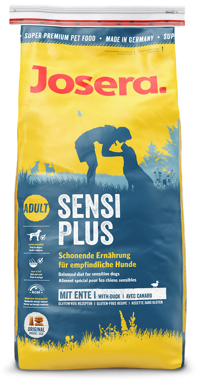 Сухий корм для собак Josera Sensi Plus з м'ясом качки та рисом для чутливого травлення 15 кг
