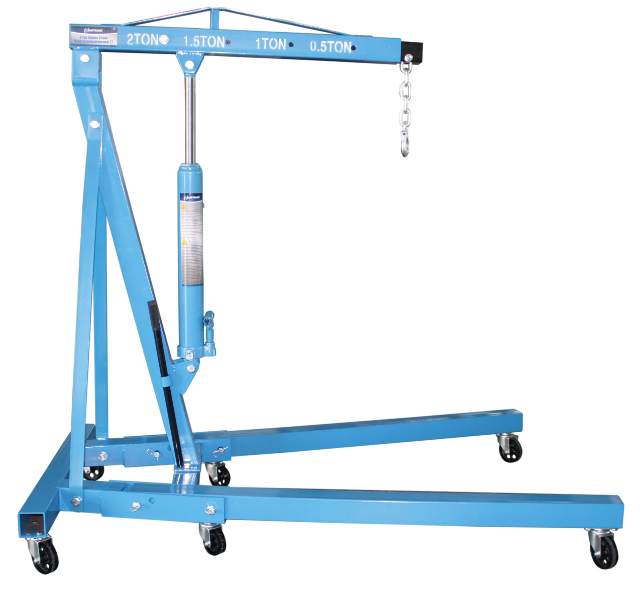 Підлоговий гідравлічний кран для зняття двигуна на СТО 2т Unitraum UN32002, фото 1