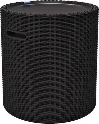Стіл-скриня садова пластикова KETER COOL STOOL, коричнева, фото 1