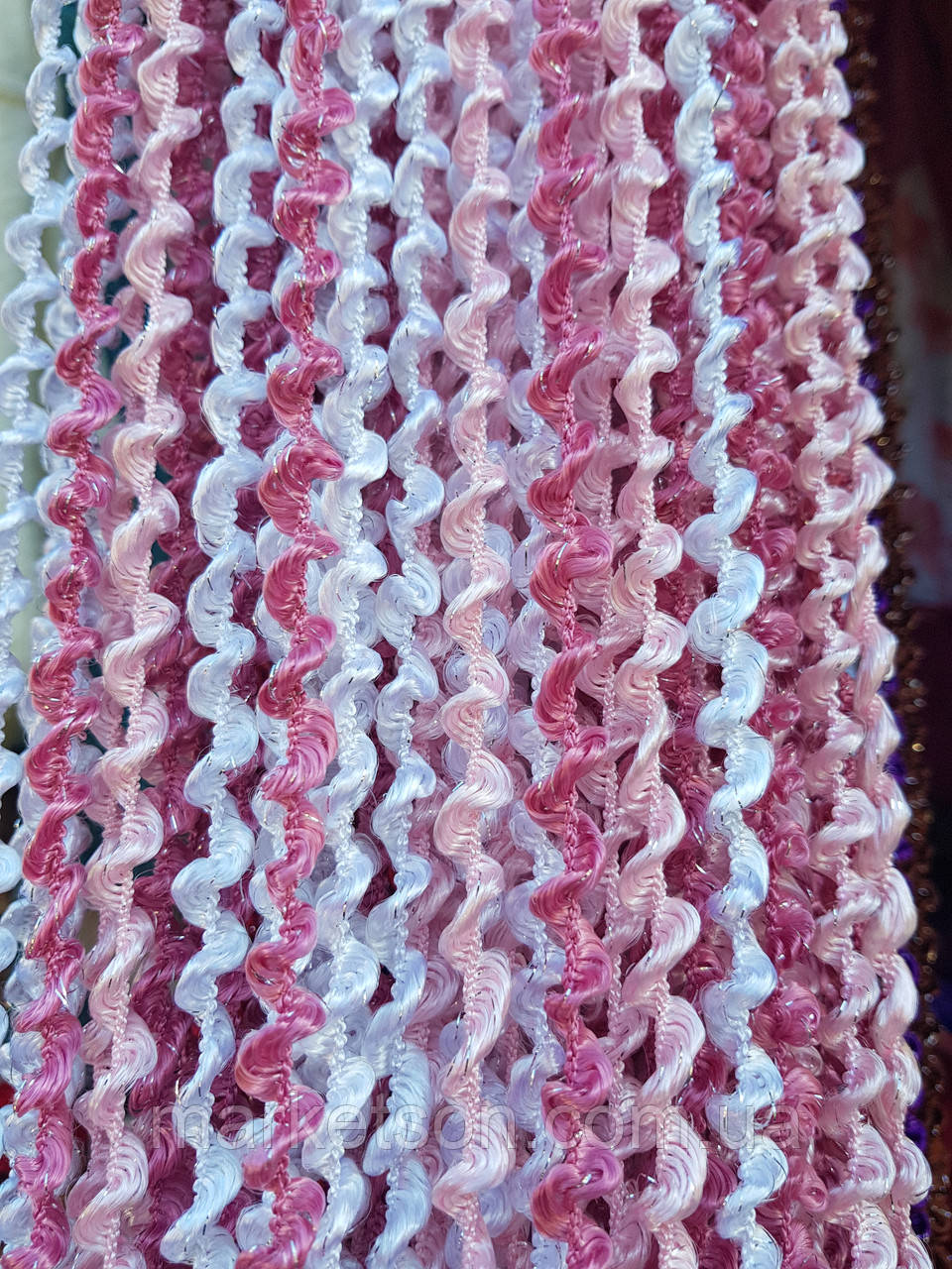 Штори нитки спіралі, локшина об'ємна