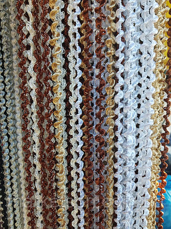 Штори нитки спіралі, локшина об'ємна, фото 1