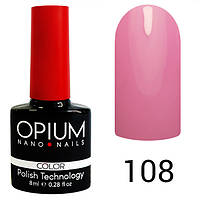 Гель лак OPIUM 8ml.№108 " фиалковый"