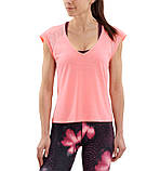 Футболка спортивна SKINS Activewear Odot Tee жіноча M Fluro Peach, фото 2