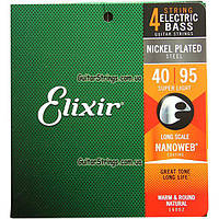 Струни Elixir 14002 Nanoweb Super Light 40-95