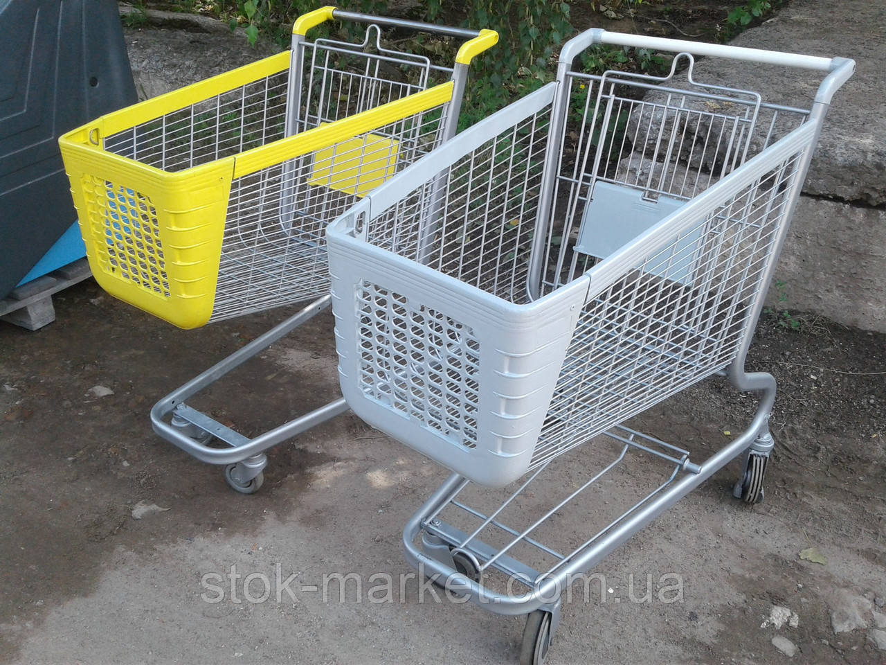 Торгові візки б/у, візки для покупця б у. Торгові купівлі для покупців, фото 1