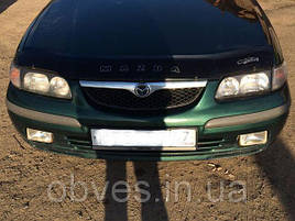 Дефлектор капоту, мухобойка Mazda 626 з 1997-1999 р. в.(до рестайлінгу) VIP