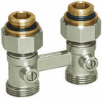 Вузол нижнього підключення Simplex тип D1/50 прямий 1/2"ЗPx3/4"ЗP standart line 2 ніпелі в комплекті