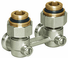 Вузол нижнього підключення Simplex тип E1/50 кутовий 1/2"ЗPx3/4"ЗP standart line 2 ніпелі в комплекті