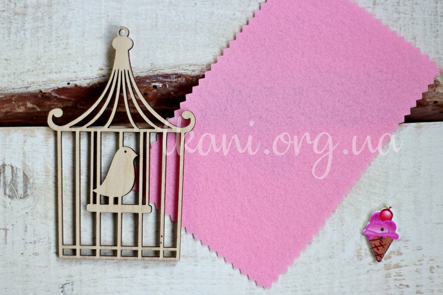 Фетр корейський жорсткий 1,2 мм для рукоділля і творчості 20*30см, 828, ніжно-рожевий, фото 1