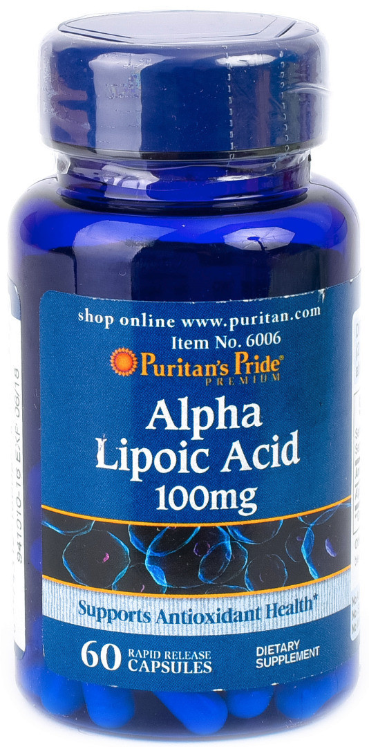 Puritan's Pride Alpha Lipoic Acid 100mg (60 капс.) - фото 1 - id-p739121136