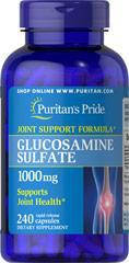 Puritan's Pride Glucosamine Sulfate 1000 mg, Глюкозамін (240 капс.)