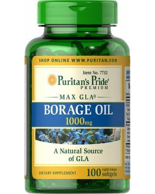 Puritan's Pride Borage Oil 1000mg (100 капс.)