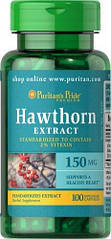 Puritan's Pride Hawth Extract 150mg (100 капс.)