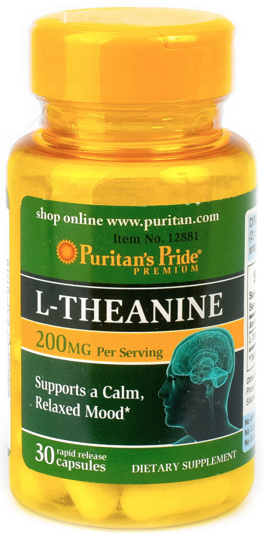 Puritan's Pride L-Theanine 100 mg, Л-Теанін (30 капс.)