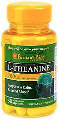 Puritan's Pride L-Theanine 100 mg, Л-Теанін (30 капс.)