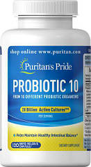 Puritan's Pride Probiotic 10 (120 капс.)